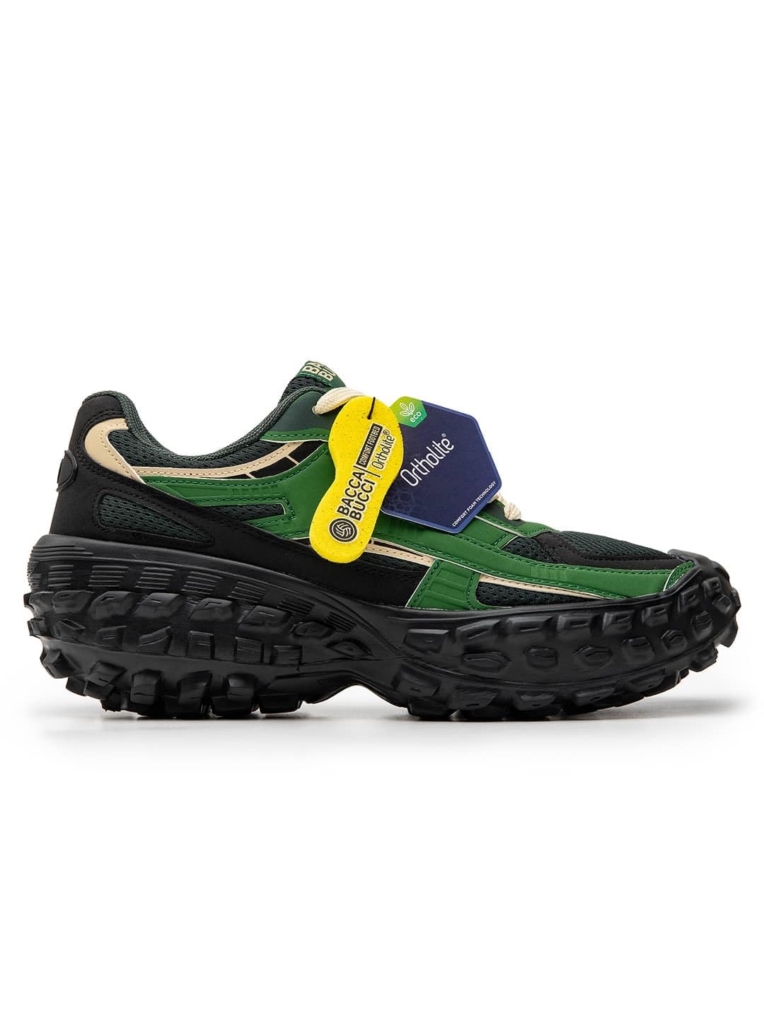 Bacca Bucci Colossus Men's Chunky All-Terrain Sneakers with Rugged Outsole & Ortholite Insole | Outdoor Trail Walking Shoes | Breathable Mesh & Synthetic Uppers