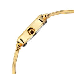 Titan Quartz Analog White Dial Gold Metal Strap Watch For Women - NN2598YM02