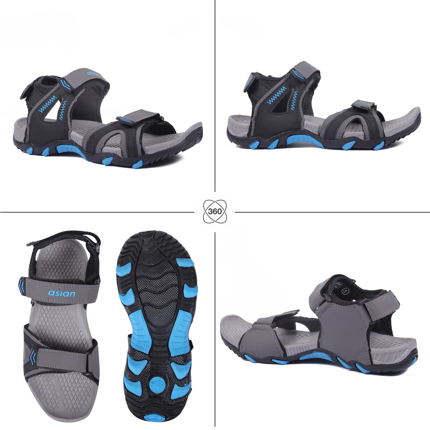 ASIAN Men's Prestige-54 Sport Fashion Sandal,Walking & Slip-On Sandal for Men & Boys