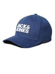 JACK & JONES Men's 100% Cotton JAC Jack & JonesCORE Baseball Cap Navy Peony ONE