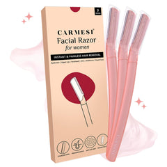 Carmesi Reusable Face Razor for Women Facial Hair- 3 Razors | Instant & Painless Hair Removal - Drugstore from Carmesi - Shop in Sri Lanka at Arcade.lk