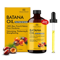Botanic Hearth Raw Batana Oil for Hair Growth | 100% Pure & Unrefined Oil from Honduras | For Thicker, Stronger Hair - 118 ml