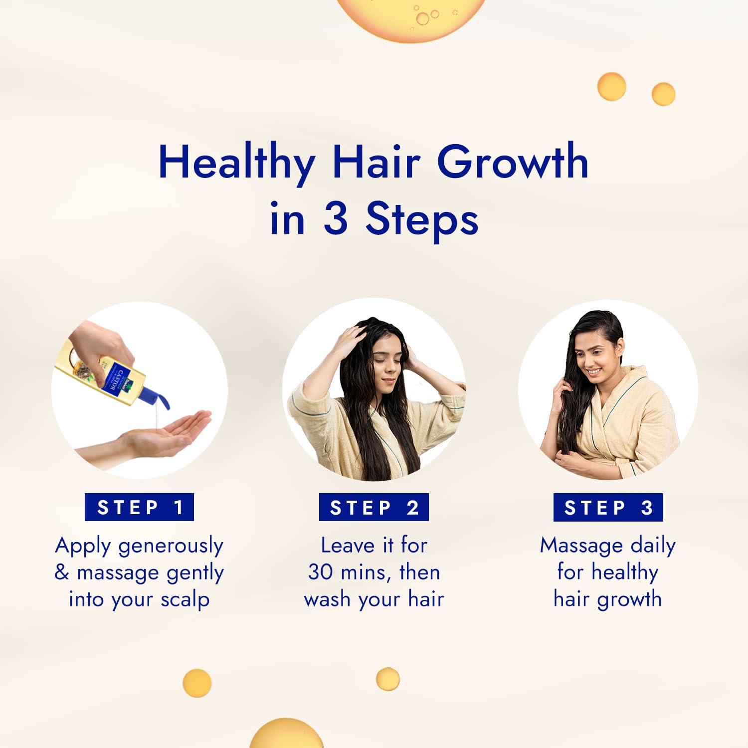 Parachute Advansed Castor & Shea enriched Coconut Hair Oil 300ml | Up to 10x Stronger Hair| Moisturizes & Nourishes Hair | Reduces Hair Fall & Frizz | Prevents Hair Breakage| Vibrant Length & Volume