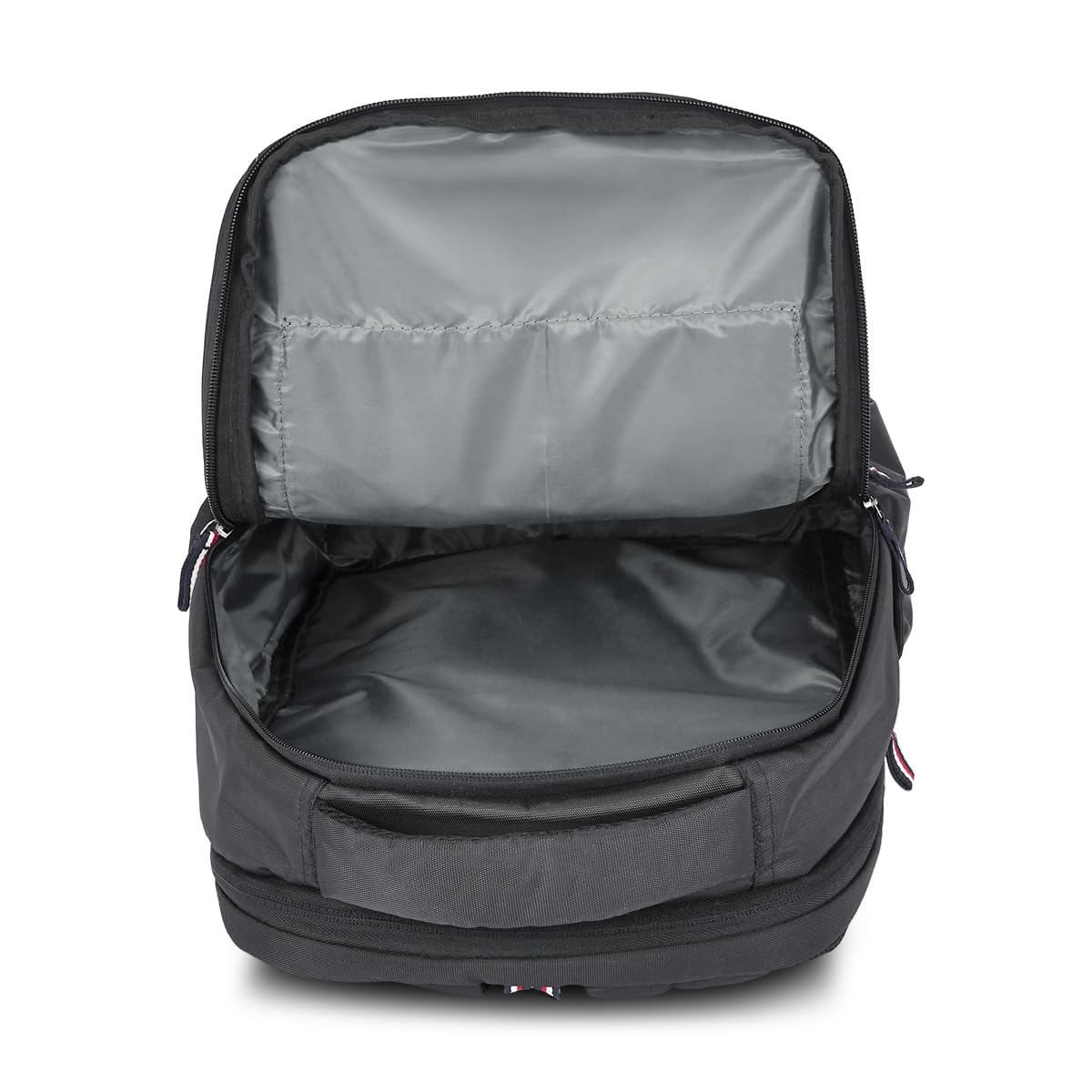Tommy Hilfiger Joshua Polyester Unisex 15 Inch Laptop Backpack - Black | 21 Ltr Capacity| Padded & Adjustable Strap | Water Resistant | 3 Compartment | Water Bottle Holder | USB Cable holder Pocket