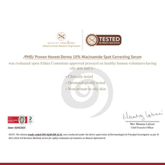 /PHD/ 10% Niacinamide Spot Correcting Serum | Niacinamide for Oily Skin, Acne Scars & Enlarged Pores | Face Serum for Acne-Prone Skin with 2% NAG | Fades Marks, Controls Oil I 30ml