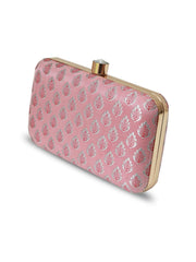 THE TAN CLAN Classic Pink Box Clutch Purse Luxury HandBags for Women Bag for Women | Elegant Evening Handbag, Stylish Purse with Magnetic Closure | Glammy.lk