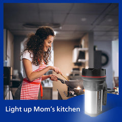 Philips Blaze Rechargeable LED Light | Multi-Functional Long Range Handheld Light with Powerful Beam and Emergency Mode | Durable Black Body | Pack of 1