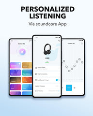 soundcore by Anker H30i Wireless On-Ear Headphones, Foldable Design, Pure Bass, 70H Playtime, Bluetooth 5.3, Lightweight and Comfortable, App Connectivity, Multipoint Connection (Black)