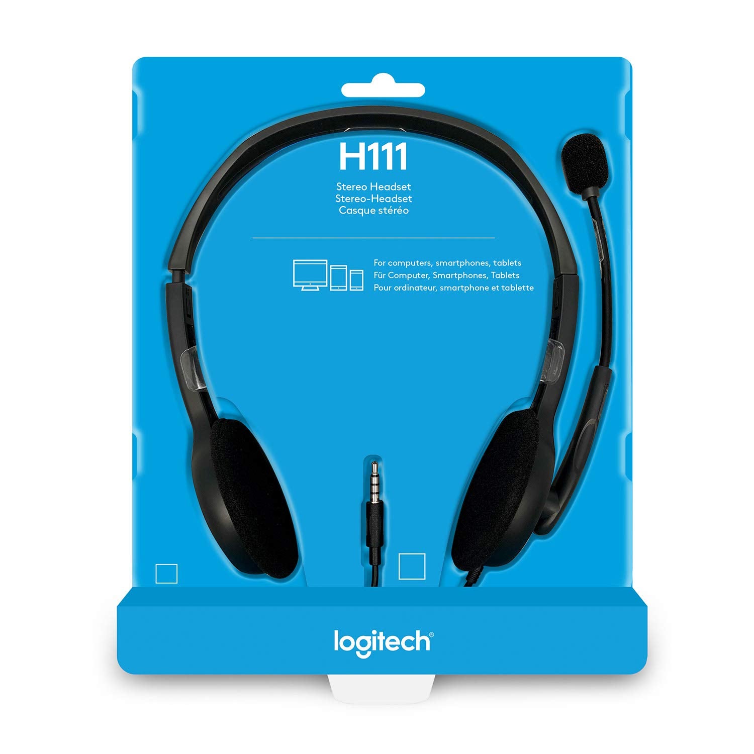 Logitech H111 Wired On Ear Headphones With Mic Black - Personal Computer from Logitech - Shop in Sri Lanka at Arcade.lk