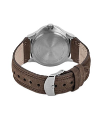 TIMEX Expedition Field Analog Watch for Man with White Round Dial & Brown Leather Strap Band Water Resistant Men's Wrist Watches - T44381E6