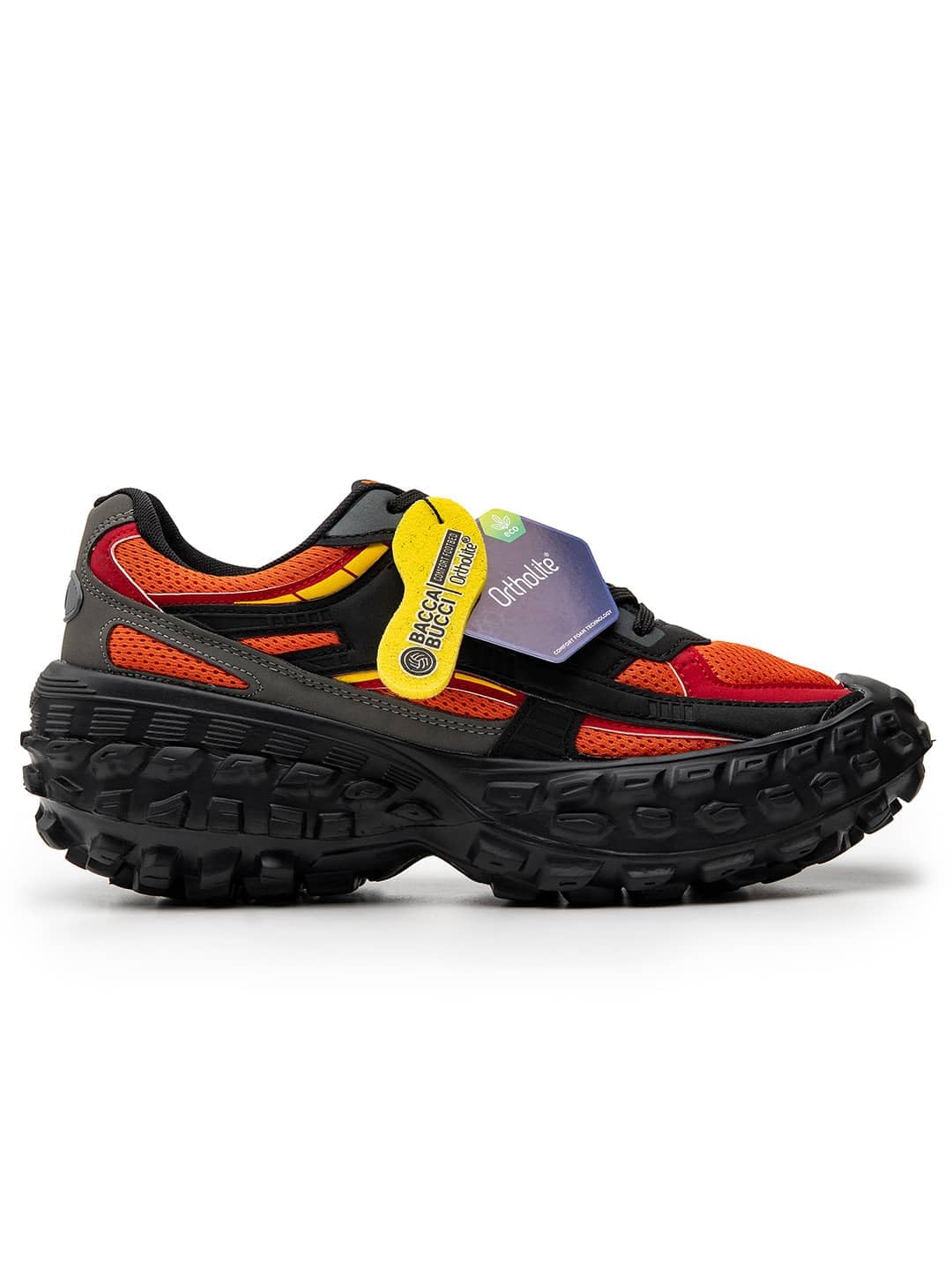 Bacca Bucci Colossus Men's Chunky All-Terrain Sneakers with Rugged Outsole & Ortholite Insole | Outdoor Trail Walking Shoes | Breathable Mesh & Synthetic Uppers
