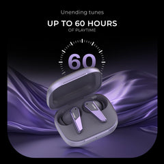 Noise Buds N1 Pro in Ear Truly Wireless Earbuds with Metallic Finish, ANC(Upto 32Db), 60H of Playtime, Dual Pairing, Instacharge(10 Min=200 Min), BT V5.3(Chrome Purple)