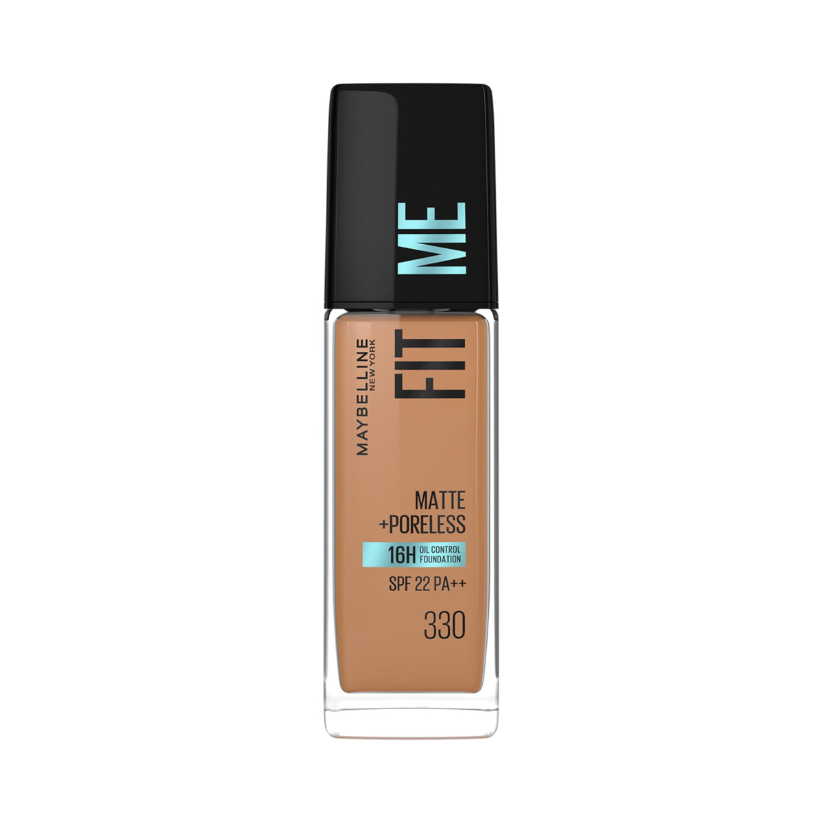 Maybelline New York Fit Me Matte + Poreless Liquid Foundation, 330 Toffee | Matte Foundation | Oil Control Foundation | Foundation With SPF, 30 ml