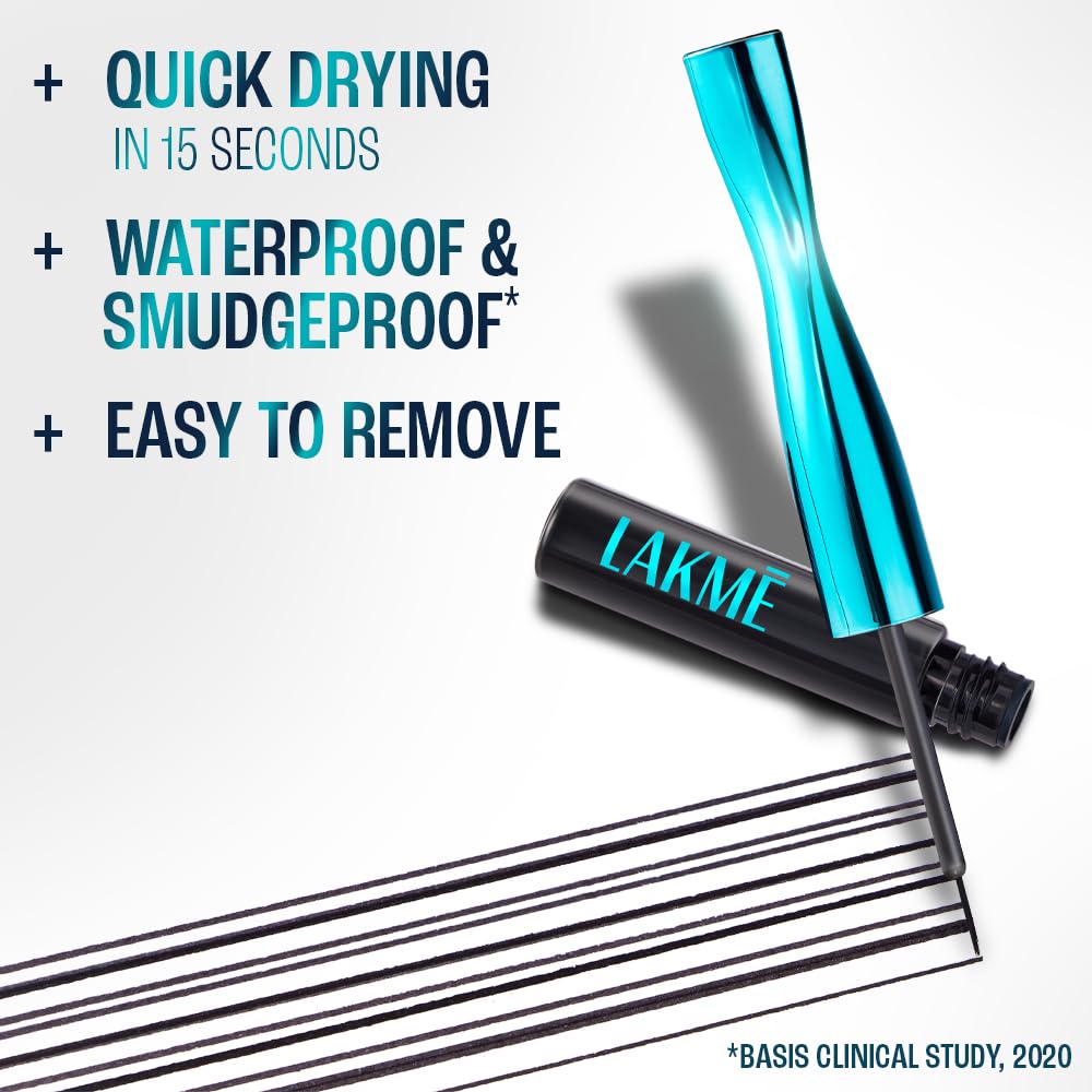 Lakme Eyeconic Liquid Eyeliner | Black | 4.5 ml