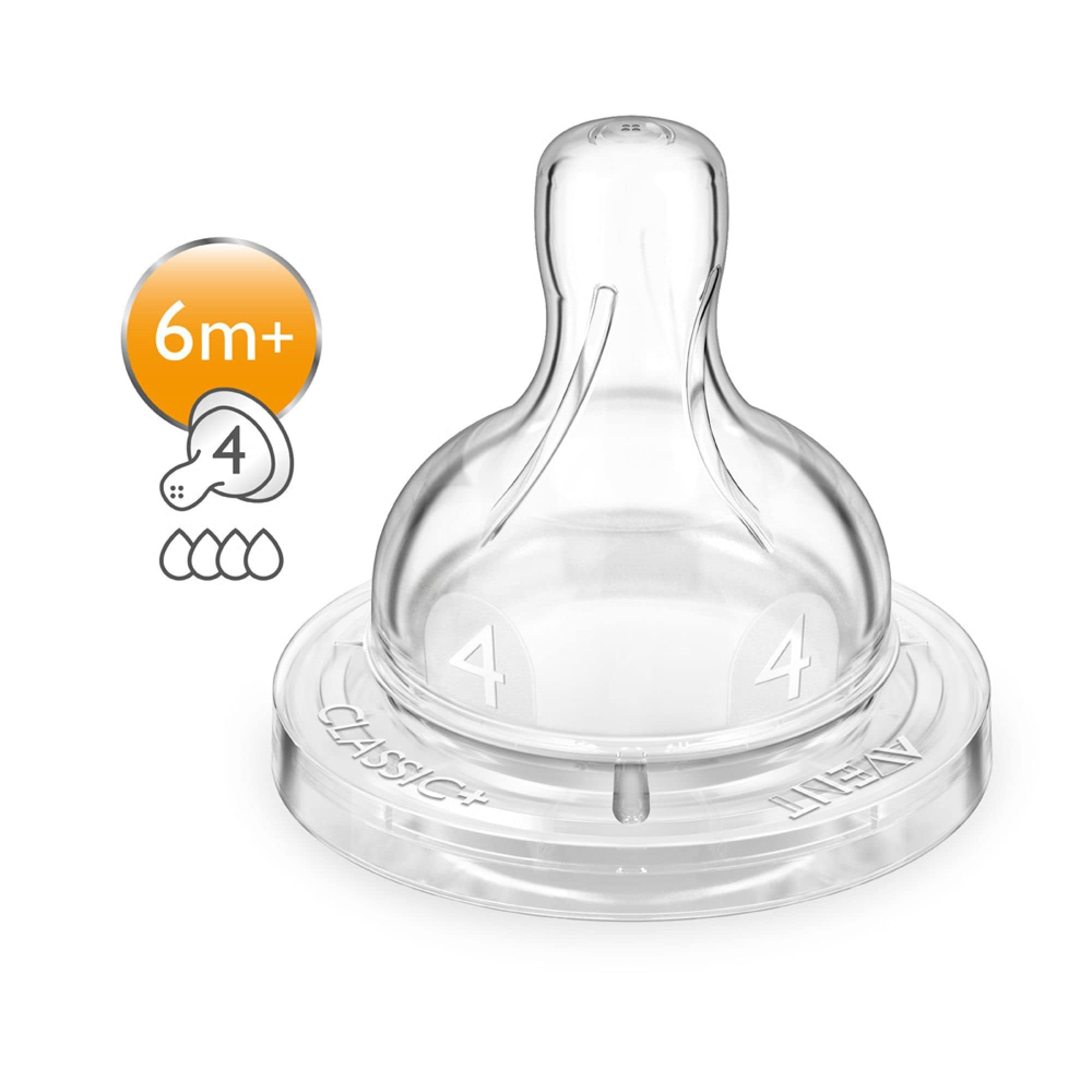 Philips Avent Natural Response 3.0 Bottle Teat- 2 x Baby Bottle Flow 5 Teats for Newborn Babies, 6+ Months, BPA Free (Model SCY965/02)