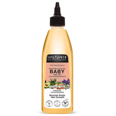 Soulflower Rosemary Baby Hair Oil for Hair Growth, 100% Pure & Natural Organic, Nourishment with Avocado, Coconut, Olive & Almond Oils, Dermatologist & Pediatrician Tested for Healthy Scalp, 225ml