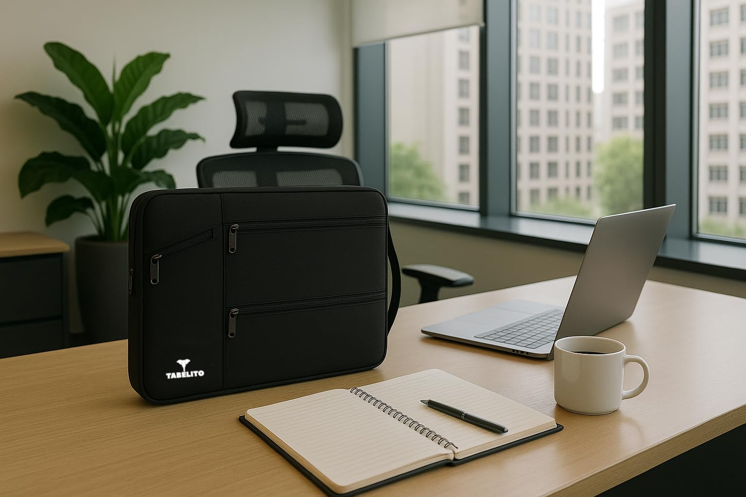 Tabelito Hybrid Polyester Foam, Nylon Laptop Bag Sleeve Case Cover Pouch for laptops (Black, 15.6 Inches/39.6Cm)