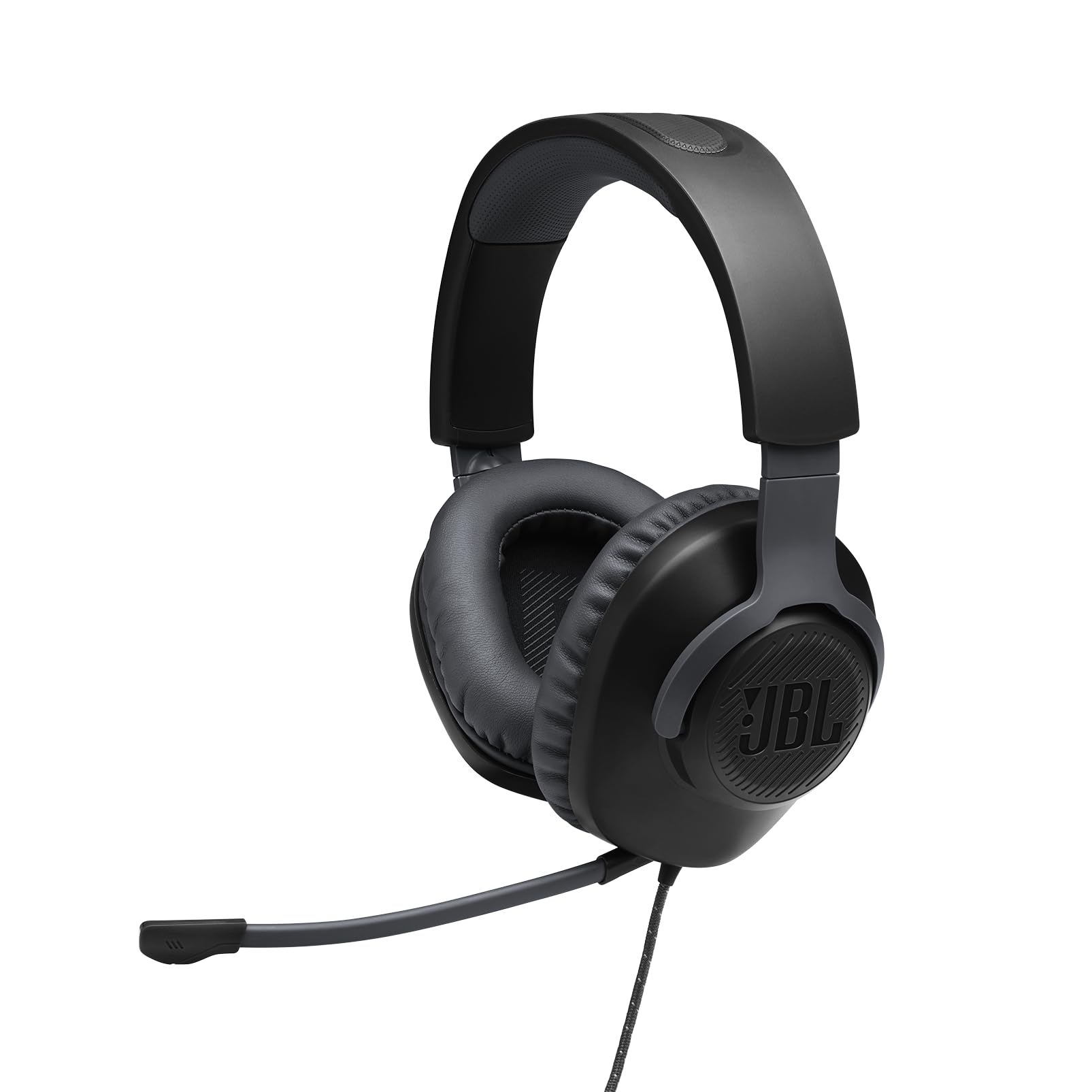 JBL Quantum 100 Wired Over Ear Gaming Headphones with Mic, 40mm Dynamic Drivers, Quantum Sound Signature, Detachable Mic, PC/Mobile/PS/Xbox/Nintendo/VR Compatible - Personal Computer from JBL - Shop in Sri Lanka at Arcade.lk