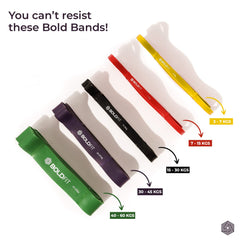 Boldfit Natural Rubber Heavy Resistance Band For Workout Set Exercise&Stretching Pull Up Bands For Home Exercise For Gym Unisex Resistance Bands Loop | Toning Bands (7-15Kg)