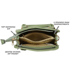 Lavie Women's Ushawu Small Satchel Handbag for Women | Satchel Bag for Work | Ladies purse | Stylish Shoulder Bag | Gift For Women