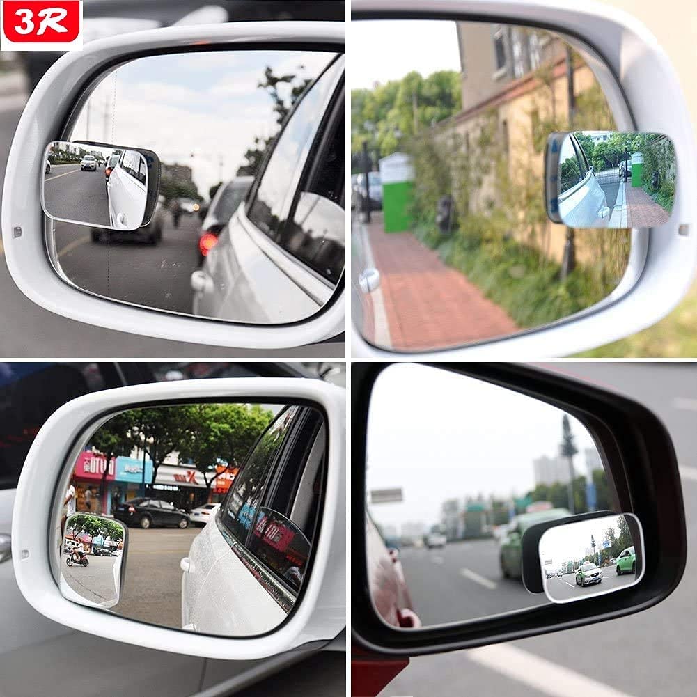 Detachi 3R Car Wide Angle Blind Spot Rear Mirror Rectangle Convex 360 Degree (2 Pcs) for Car - Automotive Parts and Accessories from DETACHI - Shop in Sri Lanka at Arcade.lk