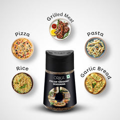 Orika Italian Seasoning 60g | Oregano Seasoning For Pizza, Pasta, Garlic Bread & Italian Food | Classic Blend Of Italian Mixed Herbs | Moisture Resistant Sprinkler Jar | No Artificial Flavours and Colours
