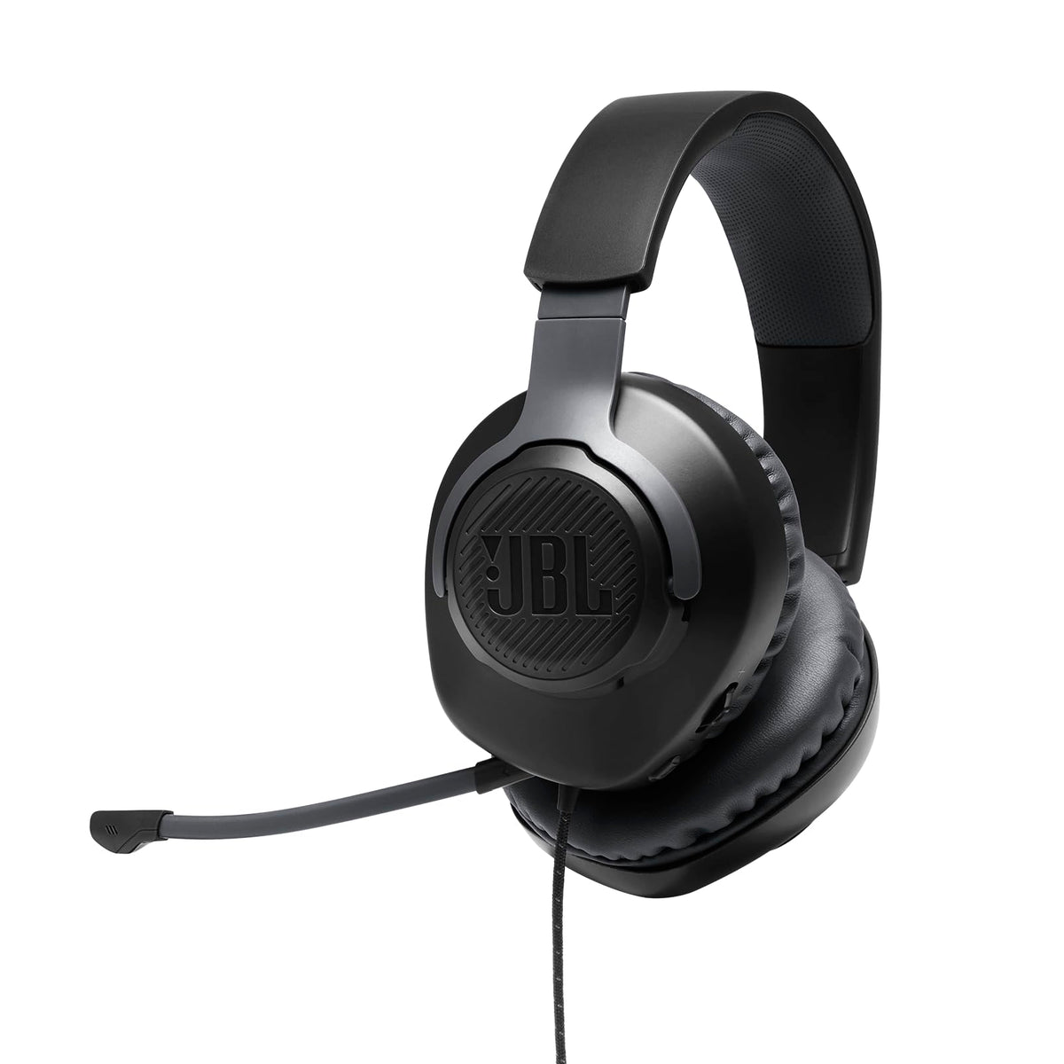 JBL Quantum 100 Wired Over Ear Gaming Headphones with Mic, 40mm Dynamic Drivers, Quantum Sound Signature, Detachable Mic, PC/Mobile/PS/Xbox/Nintendo/VR Compatible - Personal Computer from JBL - Shop in Sri Lanka at Arcade.lk