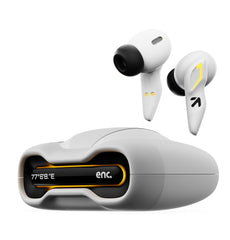 GOBOULT Astra Truly Wireless in Ear Earbuds with 48H Playtime, Built-in App Support, 45ms Low Latency Gaming, 4 Mics ENC, Breathing LEDs, 13mm Bass Drivers, TWS Ear Buds (White Opal)