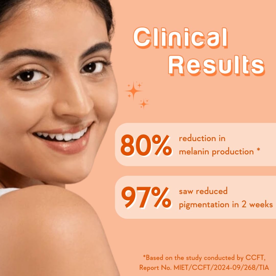 WishCare Super Bright C16 Vitamin C Serum For Oily Skin,Dry & Combination Skin -10% Vitamin C,4% Niacinamide,1% Kojic Acid,0.5% Ferulic Acid,Licorice & 4-N-BR- Serum For Pigmentation & Dark Spots 30Ml