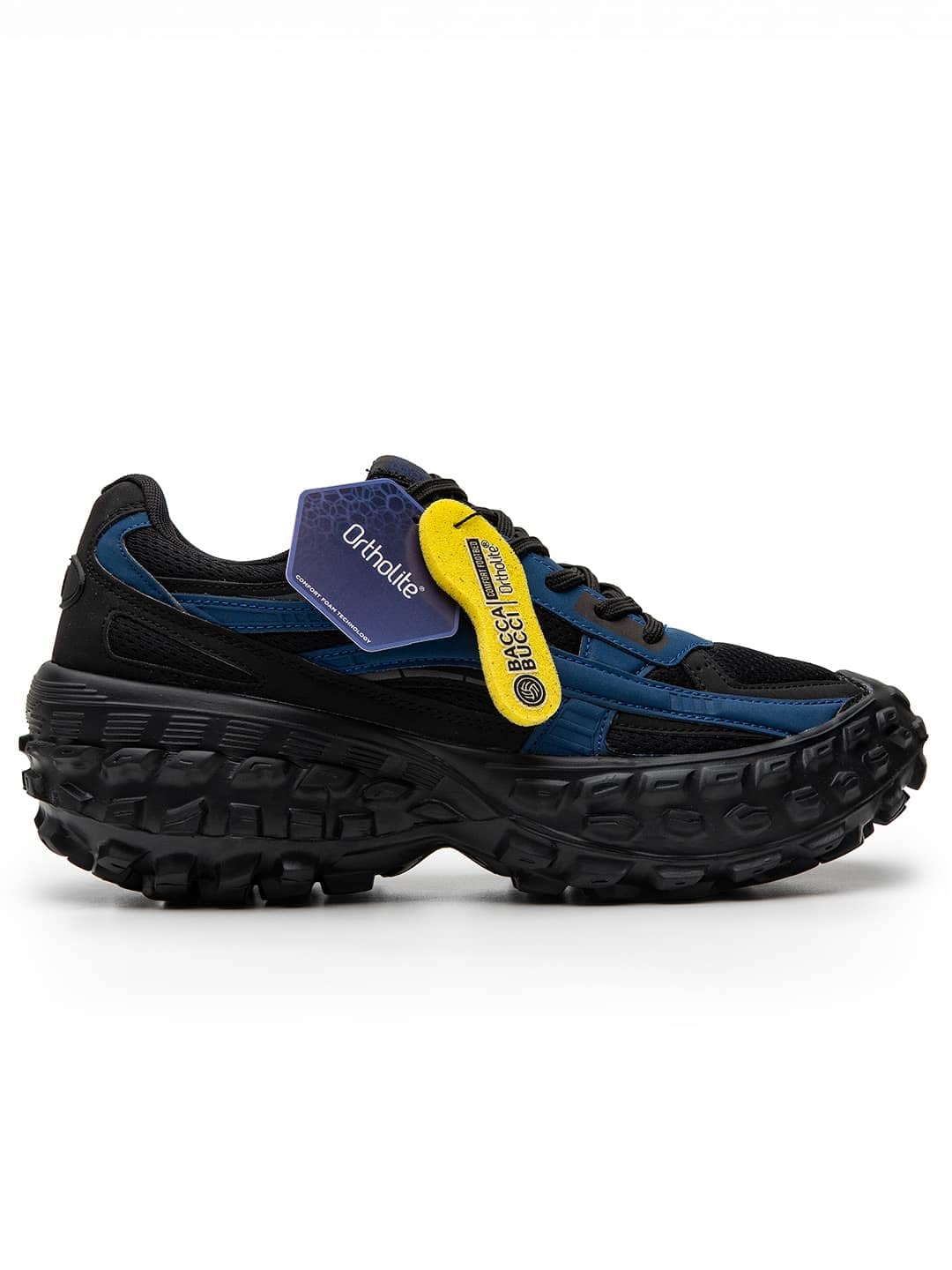 Bacca Bucci Colossus Men's Chunky All-Terrain Sneakers with Rugged Outsole & Ortholite Insole | Outdoor Trail Walking Shoes | Breathable Mesh & Synthetic Uppers