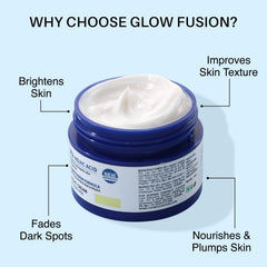 DERMDOC 2% Kojic Acid Glow Fusion Formula Night Cream, 50g | Niacinamide & Alpha Arbutin | Skin Brightening Face Cream | Reduces Dark Spots & Pigmentation | Even & Glowing Skin | Minimizes Pores