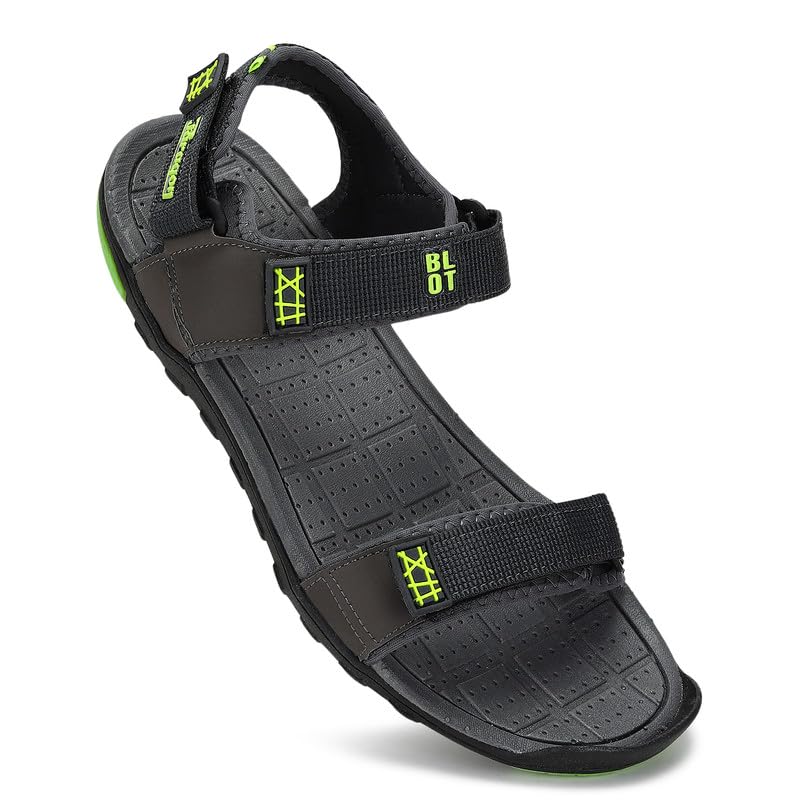 Paragon K1407G Stylish Velcro Sandals for Men | Durable, Comfortable & Lightweight Sandals with Cushioned Soles | Easily Washable | Ideal for Outdoor Use