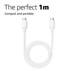 Xiaomi Mi Original HyperCharge 60W Type C to Type C Cable for Smartphones, Tablets, Laptops, Macbook & other Type C devices, 480Mbps Data Sync (White) - Wireless Accessory from Xiaomi - Shop in Sri Lanka at Arcade.lk