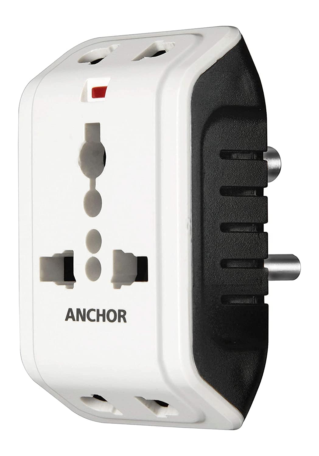 Anchor by Panasonic 6A 3 Pin (Round) Multiplug Travel Adapter with Universal Socket | 3 Pin Multi Plug Socket (White) - Home Improvement from ANCHOR - Shop in Sri Lanka at Arcade.lk