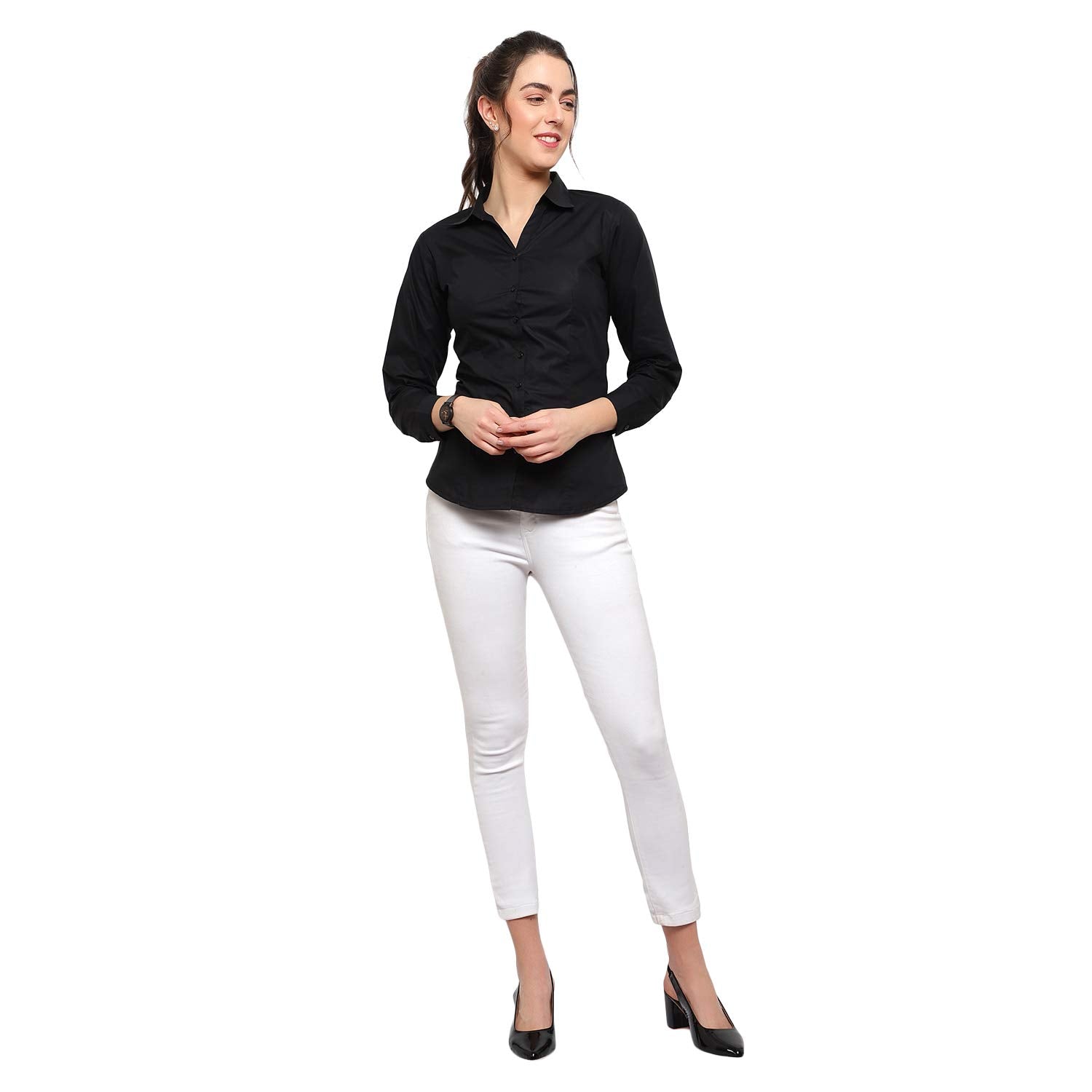 Blue Ronin Stylish Western Official Formal Shirts for Women Regular fit Shirts for Women