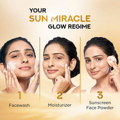 POND'S Sunscreen Face Powder, SPF 50 UVA & UVB with PA+++, 20g, for Sun Protection, Non-Oily & Non-Sticky, no White-Cast, for all Skin Types, Water-Resistant