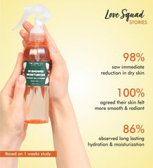 THE LOVE CO Warm Vanilla In-Shower Body Moisturizer | Coconut Oil & Shea Oil | For All Skin Types | Hydrates & Plumps | Reduces Dryness & KP Bumps | Non-Greasy (250ml, Warm Vanilla)