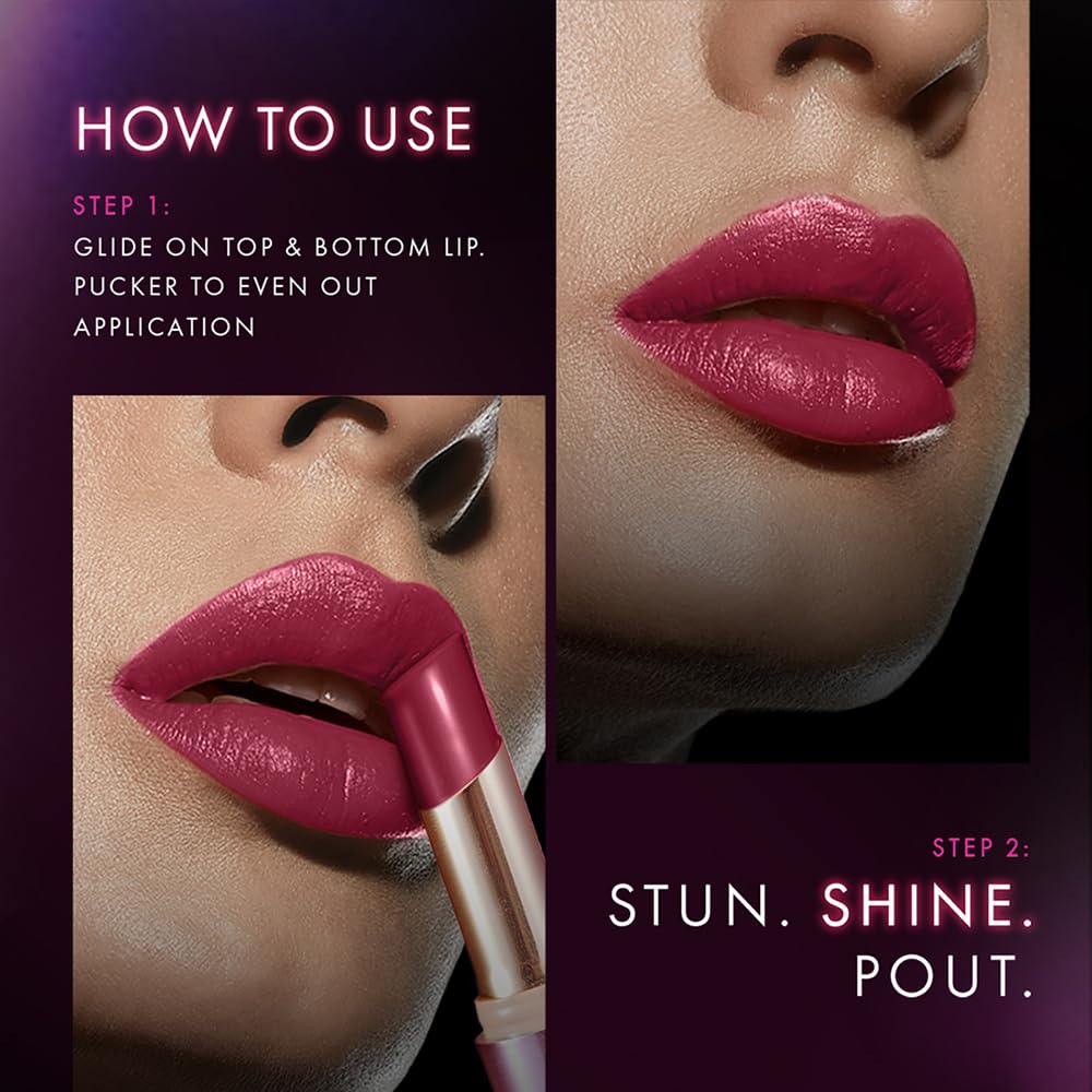LAKMÉ Glossy Lipstick Pink (High-Shine Finish)