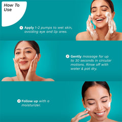 Pilgrim Korean 1.5% Salicylic(Bha) & 2% Glycolic Acid(Aha) Foaming Face Wash For Oily & Acne-Prone Skin | Glycolic & Salicylic Acid Face Wash | Men & Women | Korean Skin Care Products | 120 Ml