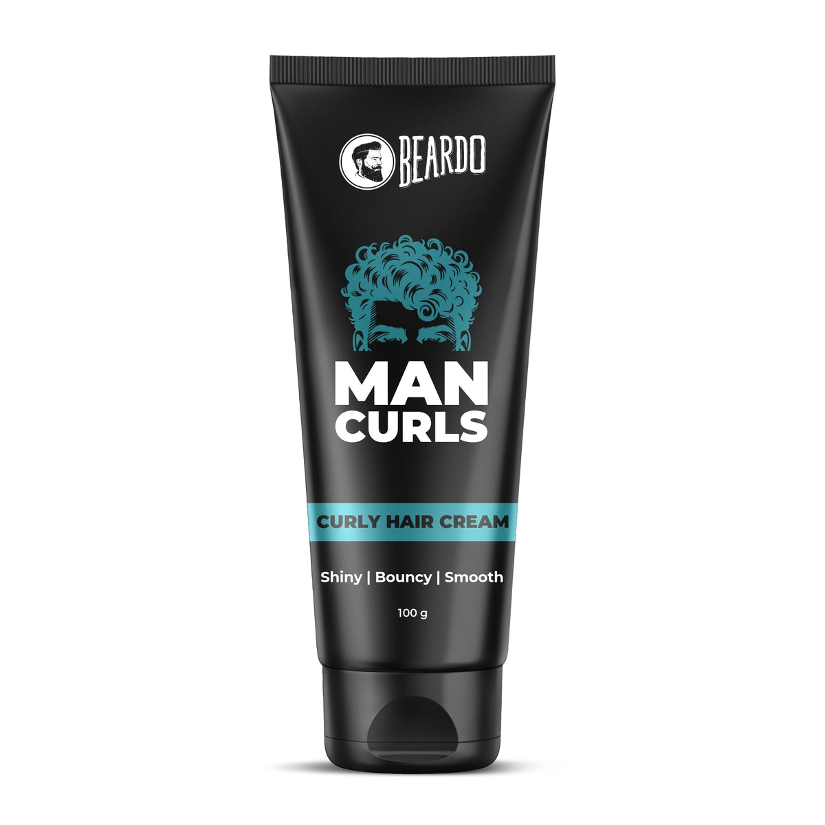 Beardo Man Curls 100g | Curly Hair Cream for Bouncy, Shiny & Defined Curls | Flaxseed Gel for Hair, Leave in Cream, Hair Styling Cream for Men & Women