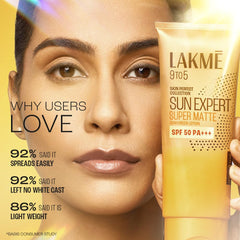 Lakme Sun Expert SPF 50 PA+++ Super Matte Lotion Sunscreen, Lightweight, Non Sticky,50ml
