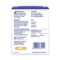 Hansaplast Antiseptic Washproof Bandage for injury & wounds | 100 Strips | First Aid | Water resistant | Provides Comfort to the Wound in Water | For Kids & Adults