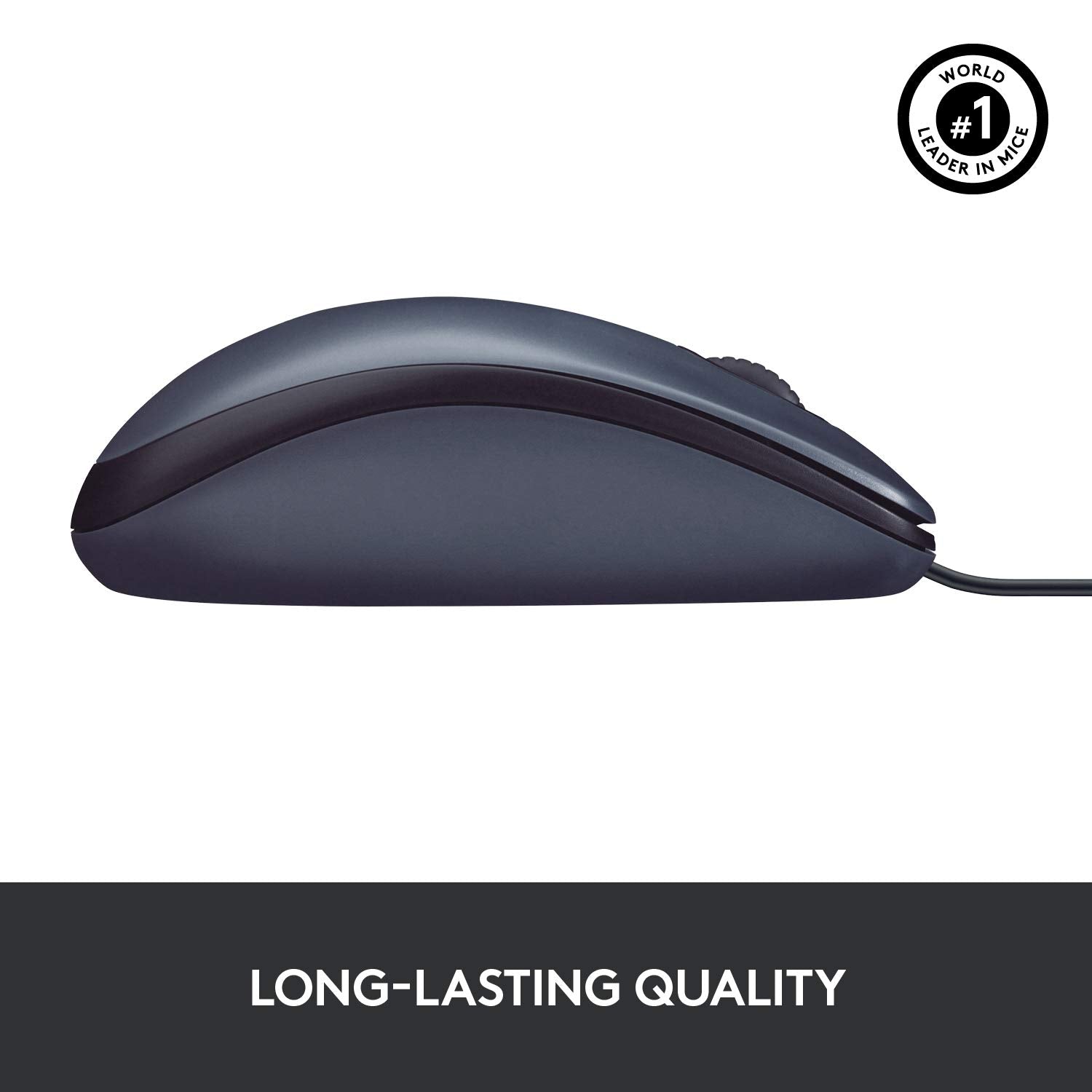 Logitech B100 Wired USB Mouse, 3 yr Warranty, 800 DPI Optical Tracking, Ambidextrous PC/Mac/Laptop - Black - Personal Computer from Logitech - Shop in Sri Lanka at Arcade.lk