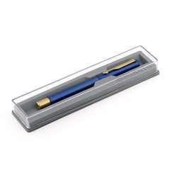 Parker Vector Standard Gold Trim Fountain Pen| Metallic Blue Body Colour| Ink Colour – Blue