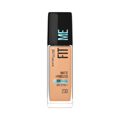 Maybelline New York Liquid Foundation, Matte Finish, With SPF, Absorbs Oil, Fit Me Matte + Poreless, 230 Natural Buff, 30 ml