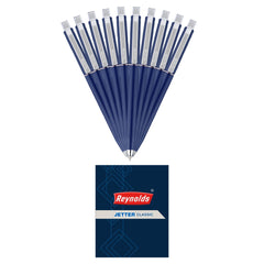 Reynolds Jetter Classic 10 Ct Pouch | Smooth Long-Lasting Ball Pens | Professional Ball Pen | Swift Writing| 0.7Mm |Blue - Office Product from Reynolds - Shop in Sri Lanka at Arcade.lk