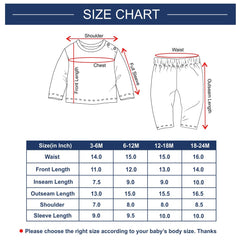 BABY GO Full Sleeve Cotton Baby Dress Regular T shirts Pant with Set (3-6M)