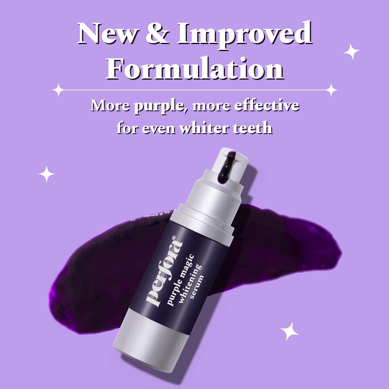 Perfora Purple Magic Whitening Serum-30ml | v34 Colour Corrector For Teeth | Purple Toothpaste For Teeth Whitening | Teeth Stain Remover | Enamel Safe | Apple Peach