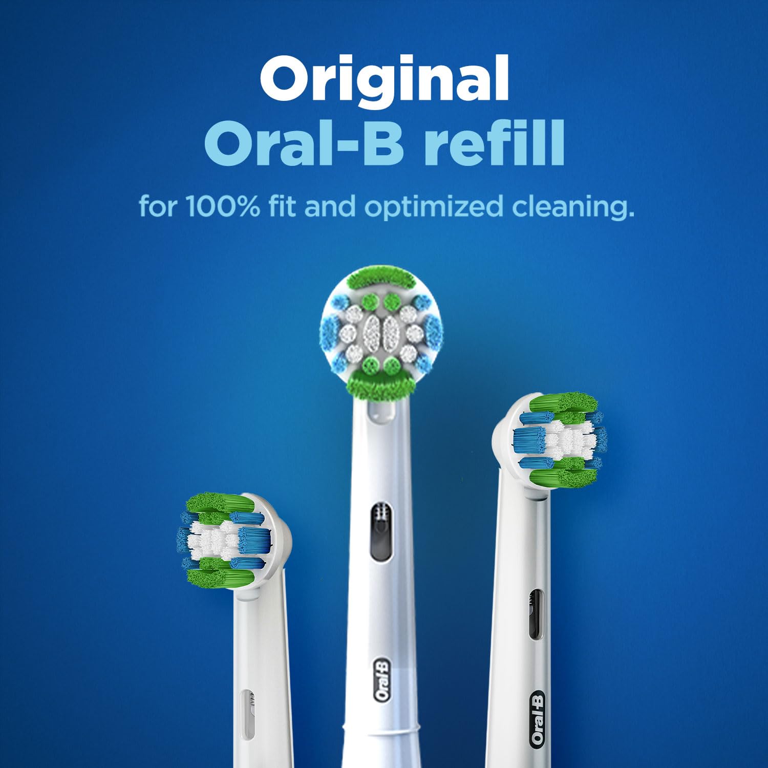 Oral-B ORIGINAL Precision Clean Electric Toothbrush Soft Replacement Brush [10X POWERFUL THAN COMPATIBLE PRODUCTS] For Vitalty,Pro,Smart Series, 2 refills, Daily clean & Gum health