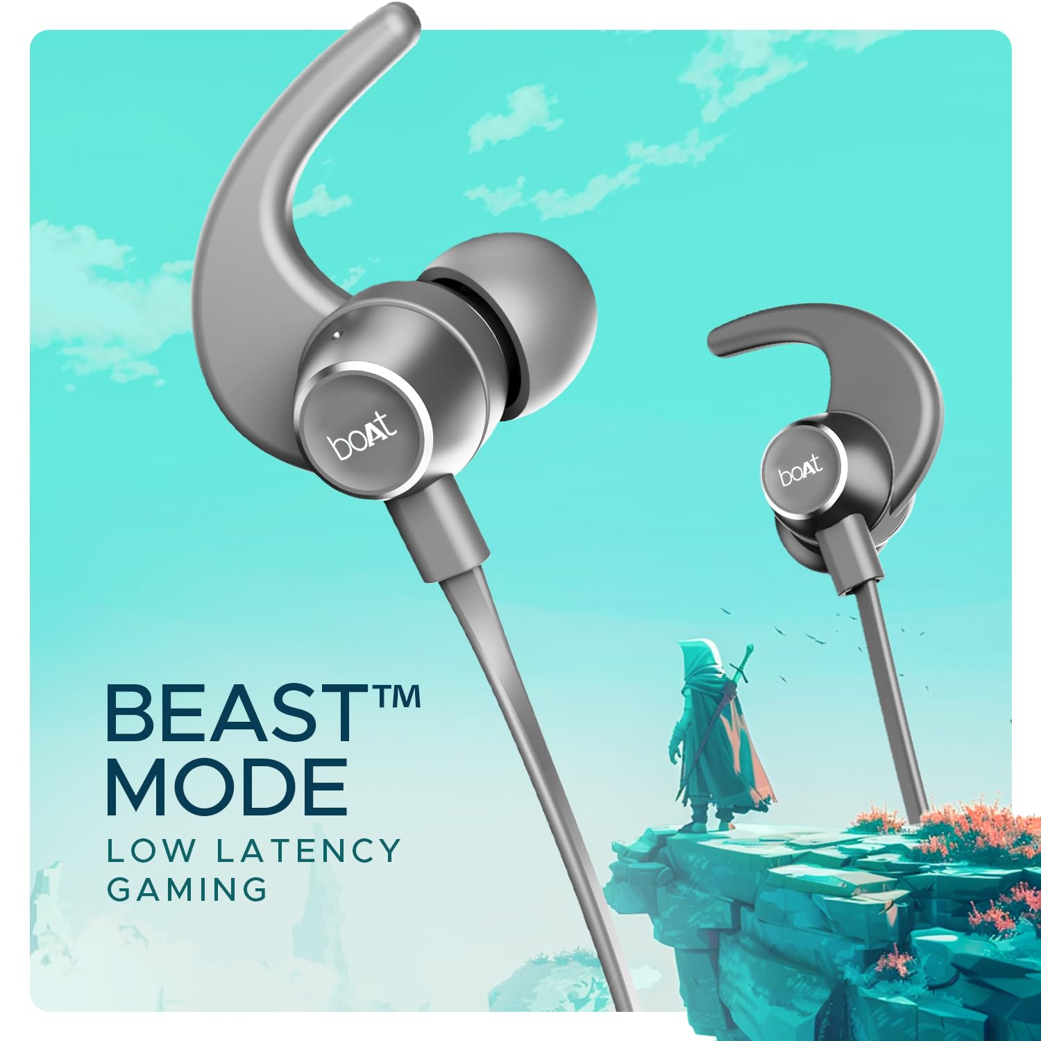 boAt Rockerz 255 Pro+, 60H Battery, Fast Charge, IPX7, Dual Pair,Low Latency,Magnetic Buds, App Support, in Ear Bluetooth Neckband, Wireless with Mic Earphones (Cosmic Grey)